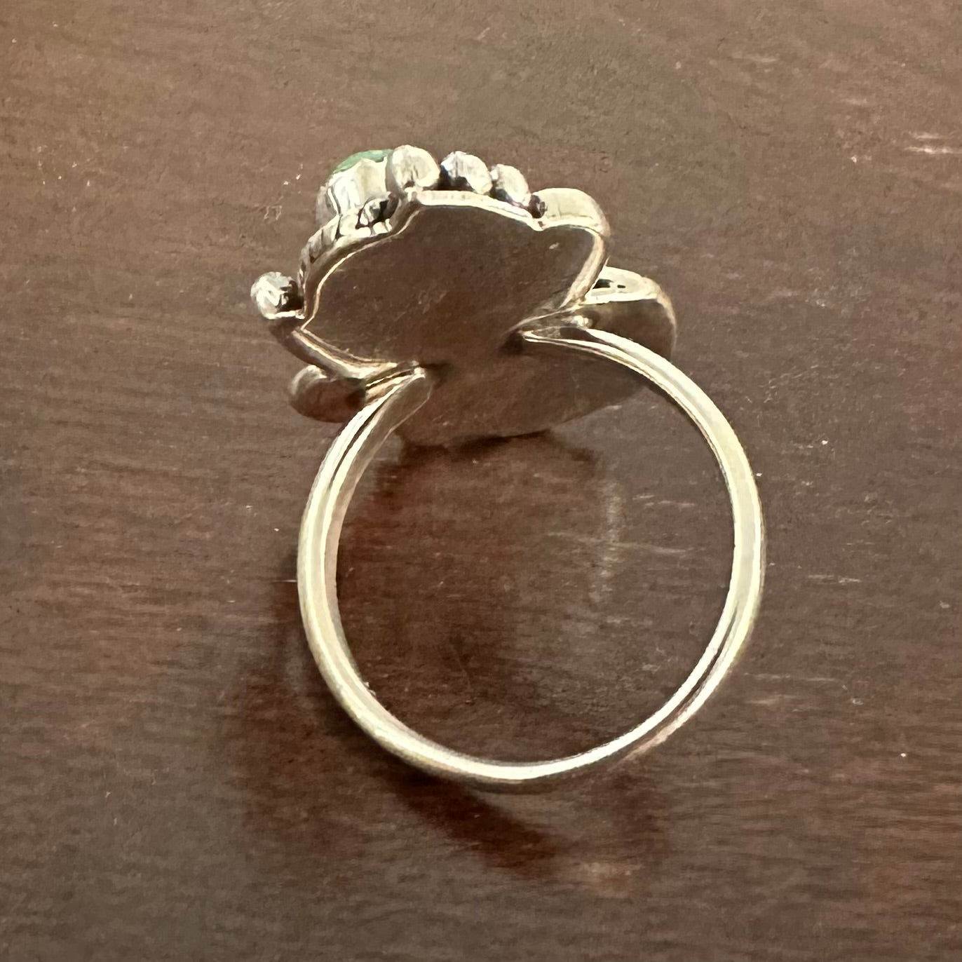 Vintage Navajo style 925 silver KINGMAN TURQUOISE ring size 6.5, 7, 7.5, 8