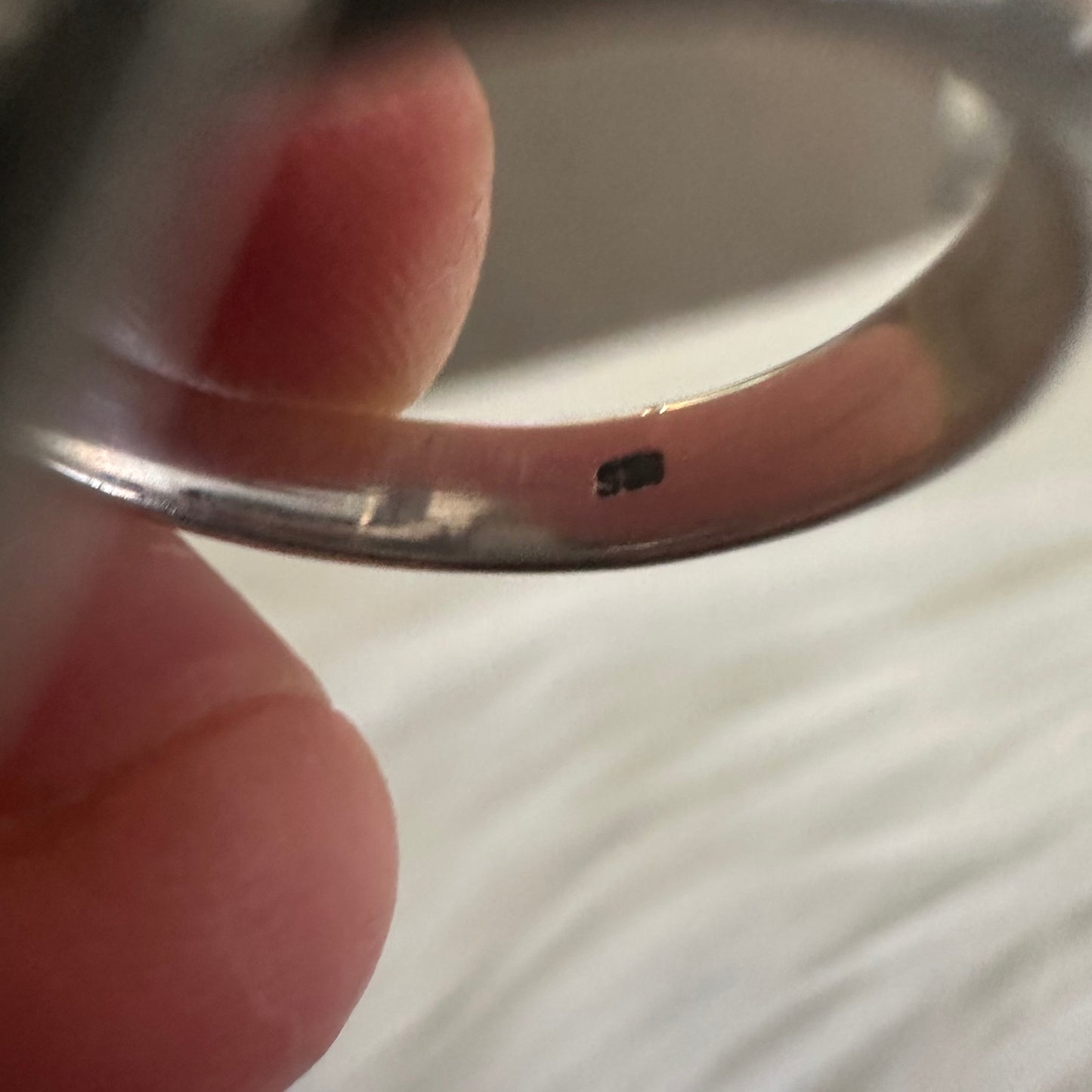 925 sterling silver chunky southwestern/Native American Navajo Boho-style RAINBOW MOONSTONE ring size 6 7 8 9